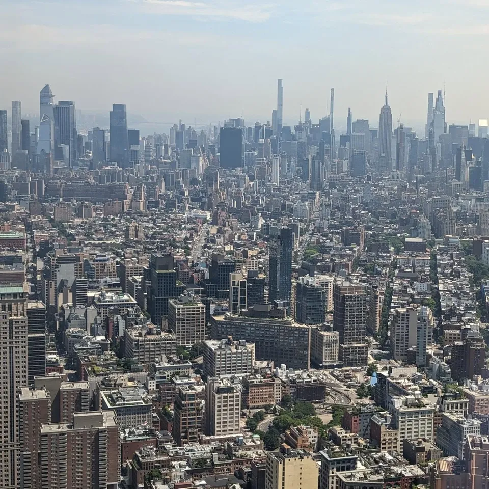 Midtown Manhattan skyline seen from above